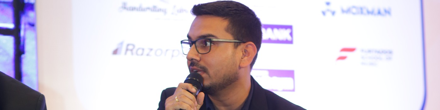 Nehal Joshi speaking at an event